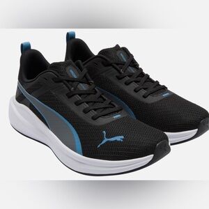 PUMA Men’s Running Sneakers Black and Blue Size 10